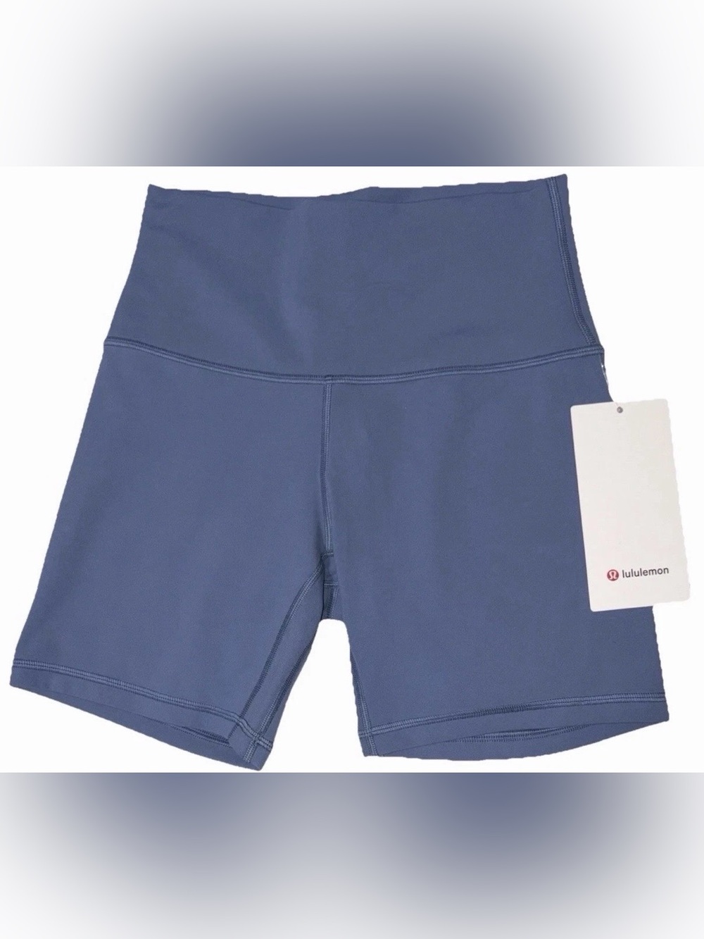NWT*LULULEMON*SIZE 6*ALIGN HI RISE 6” SHORT*AUTHENTIC*WASHED DENIM*WAIST POCKET